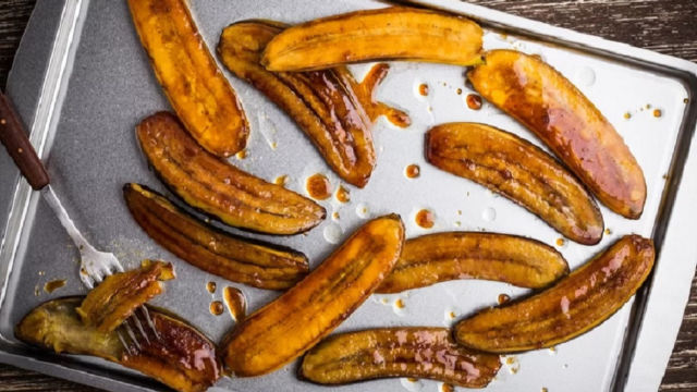 Печени банани - рецепта